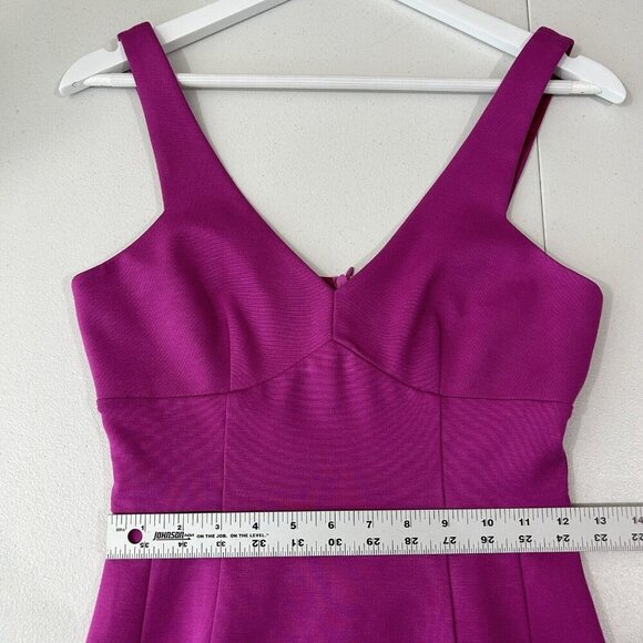 Trina Turk Revolve Womens Dress 2 Orchid Pink Hudson Tropical Ponte Cocktail - Picture 6 of 14